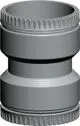 Wolf-Verbindungsstueck-DN83-Kupplung-fuer-2-flexible-Rohre-2651576 gallery number 1